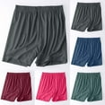 thumbnail image 1 of Bovxnpu Women's Pajama Shorts Sleep Lounge Shorts Comfy Sleepwear Bottoms, Women's Summer Elastic Waist Thin Shorts Thin Style Casual Pajamas Home Pants, 1 of 7