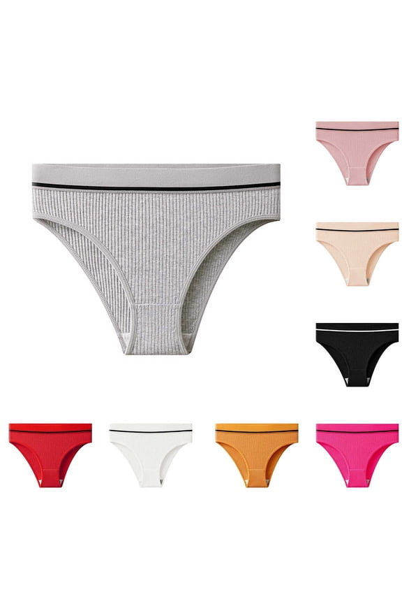 Women's Plus Size Panties, Women's Breathable Cotton Brief Underwear, Women's Lace Abdomen Mid-Waisted Waist And Hip Lift Comfortable Breathable Underwear Briefs Underwear