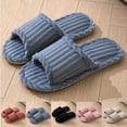 thumbnail image 1 of Bovxnpu Women's Warm Fuzzy Slippers Winter House Shoes, Men And Women Casual Indoor And Outdoor Curly Slippers Comfy Soft Lightweight Indoor House Shoes, 1 of 5