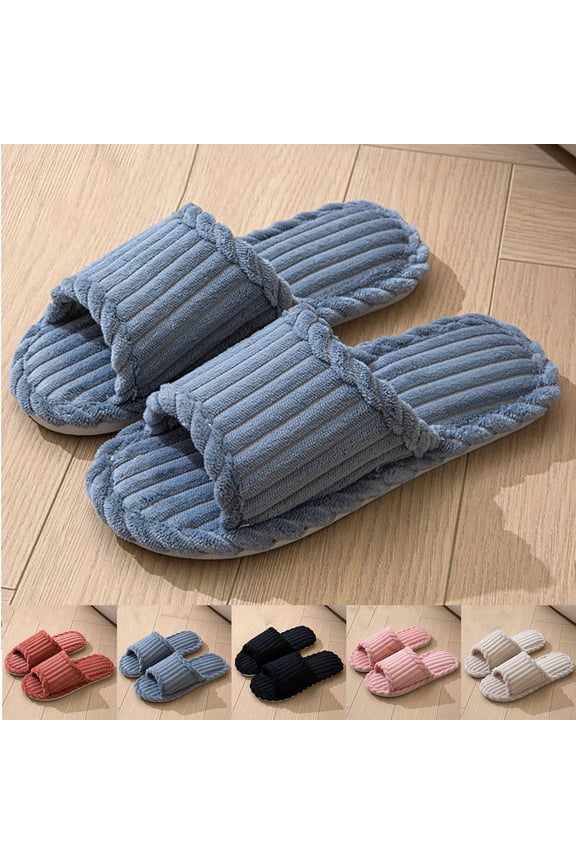 Women's Warm Fuzzy Slippers Winter House Shoes, Men And Women Casual Indoor And Outdoor Curly Slippers Comfy Soft Lightweight Indoor House Shoes