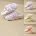 thumbnail image 1 of Bovxnpu Women's Warm Fuzzy Slippers Winter House Shoes, Women's Casual Winter Furry Strap Home Friendly Flat Slippers Comfy Soft Lightweight Indoor House Shoes, 1 of 4