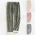 thumbnail image 1 of Bovxnpu Womens Pajama Pants Sleepwear Loungewear, Women's Flannel Pajama Sleep Pant Soft Comfortable Lightweight Elastic Winter Warm Pajama Bottoms Lounge Pants, 1 of 8