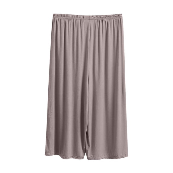 Bovxnpu Womens Pajama Shorts Sleep Lounge Bottoms Cotton Elastic Waist Capris Pants Loungewear Sleepwear
