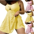 thumbnail image 1 of Bovxnpu Womens Plus Size One Piece Swimsuits, Women's Swimsuits Plus Oversized Swimsuits Conservative Oversized Swimsuits High Waisted Skirt 2 Piece Set Oversized Swimsuit, 1 of 8