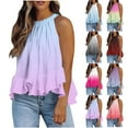 thumbnail image 1 of Bovxnpu Womens Plus Size Tops, Womens Loose Casual Flowy Tank Tops High Neck Trendy Sleeveless Summer Tops Clothes Outfits S, 1 of 6