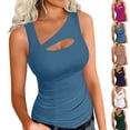 thumbnail image 1 of Bovxnpu Womens Plus Size Tops, Workout Tops for Women Racerback Basic Tank Sleeveless Tops XL, 1 of 5