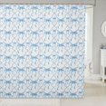 thumbnail image 1 of Bow 72"Wx84"L Bathroom Curtains,Blue Watercolor Bowknot Shower Curtain Geometric Check Cute Bow Bath Curtain,Blue White Bow Bathtub Curtain, 1 of 6