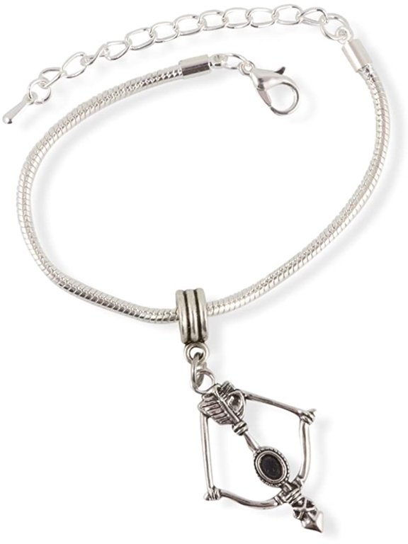 Bow and Arrow Bracelet | Arrow Jewelry Hypoallergenic Stainless Steel Snake Chain Charm Bracelet Arrow Jewelry for Women Arrow Bracelets or Bow and Arrow Jewelry for Women and Men