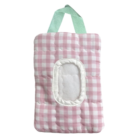 Bow Baby Wipes Dispenser - Portable Wet Tissue Storage Bag for Travel, Refillable Diaper Wipe Holder for Car and Stroller – Reusable Hanging Wet Wipe Pouch