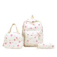 thumbnail image 1 of Bow Backpack Bow Backpack 3Pcs Set for Girls,Aesthetic Daypack Rucksack,Cute Kawaii Backpack Set,Aesthetic Daypack Bow Rucksack (White Pink Bow print), 1 of 5