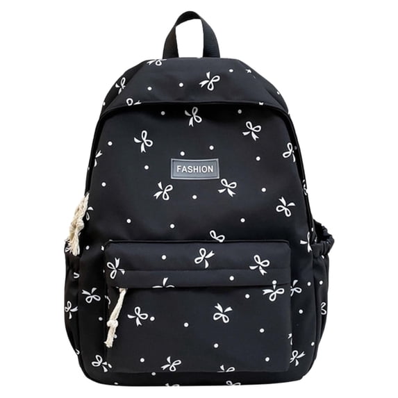 Bow Backpack Bowknot Backpack Set for Cute Aesthetic Daypack with Bow Bow Backpack Bowknot Backpack Set for Cute Aesthetic Daypack with Bow A by ZZyuan