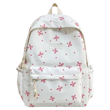 Bow Backpack Bowknot Backpack Set For Students Cute Aesthetic Daypack With Bow