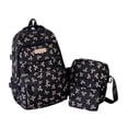 thumbnail image 1 of Bow Backpack, Coquette Backpack for Women, Bow Shoulder Bag 3PCS Set, Cute Large Capacity Versatile Rucksack, 1 of 8