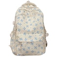 thumbnail image 1 of Bow Backpack, Ongmies Aesthetic Lightweight Daypack with Bow Rucksack Style, Large Capacity, 1 of 6