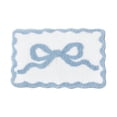 thumbnail image 1 of Bow Bathroom Rug, 16x24 Inch Non- Scalloped Bow Bath Mat, Absorbent Microfiber Shower Carpet, Cute Room Decor for Bathtub, Girls' Bedroom & Bathroom, 1 of 5