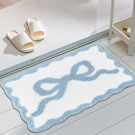 Bow Bathroom Rugs Rug Cute Bath Mat Girly Shower Rug Bath Mat Bow For Bedroom Kitchen Bathroom Floor Carpet