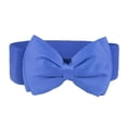 thumbnail image 1 of Bow Belt,Women Bow Belt Bowknot Stretchy Waist Belt Bow Belts for Women Vintage Bowknot Wide Elastic Stretchy Cinch Belt Wide Belts for Women Dresses N0R4, 1 of 5