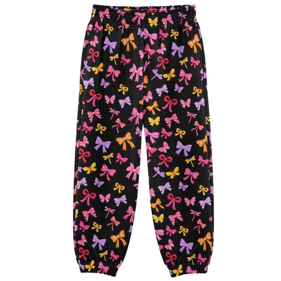 Bow Boys Pants Kids Casual Sweatpants Joggers Toddler Sports Pants 3-10 Years