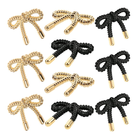 ifundom Butterfly Bow Buttons Zinc Alloy Assorted Colors for Crafts Sewing Accessories