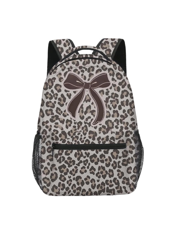 Bow Camo Backpack for Teen Girls, 17 Inch Large Capacity School Bag, Ergonomic Kids Daypack for Elementary Middle School Students Ages 6-12-001