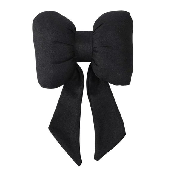 Bow Car Headrest Pillow, Breathable Memory Foam Vehicle Neck Pillow with Adjustable Strap, Ergonomic Auto Neck Support Cushion for Pain Pressure Relief, Universal for Most Cars