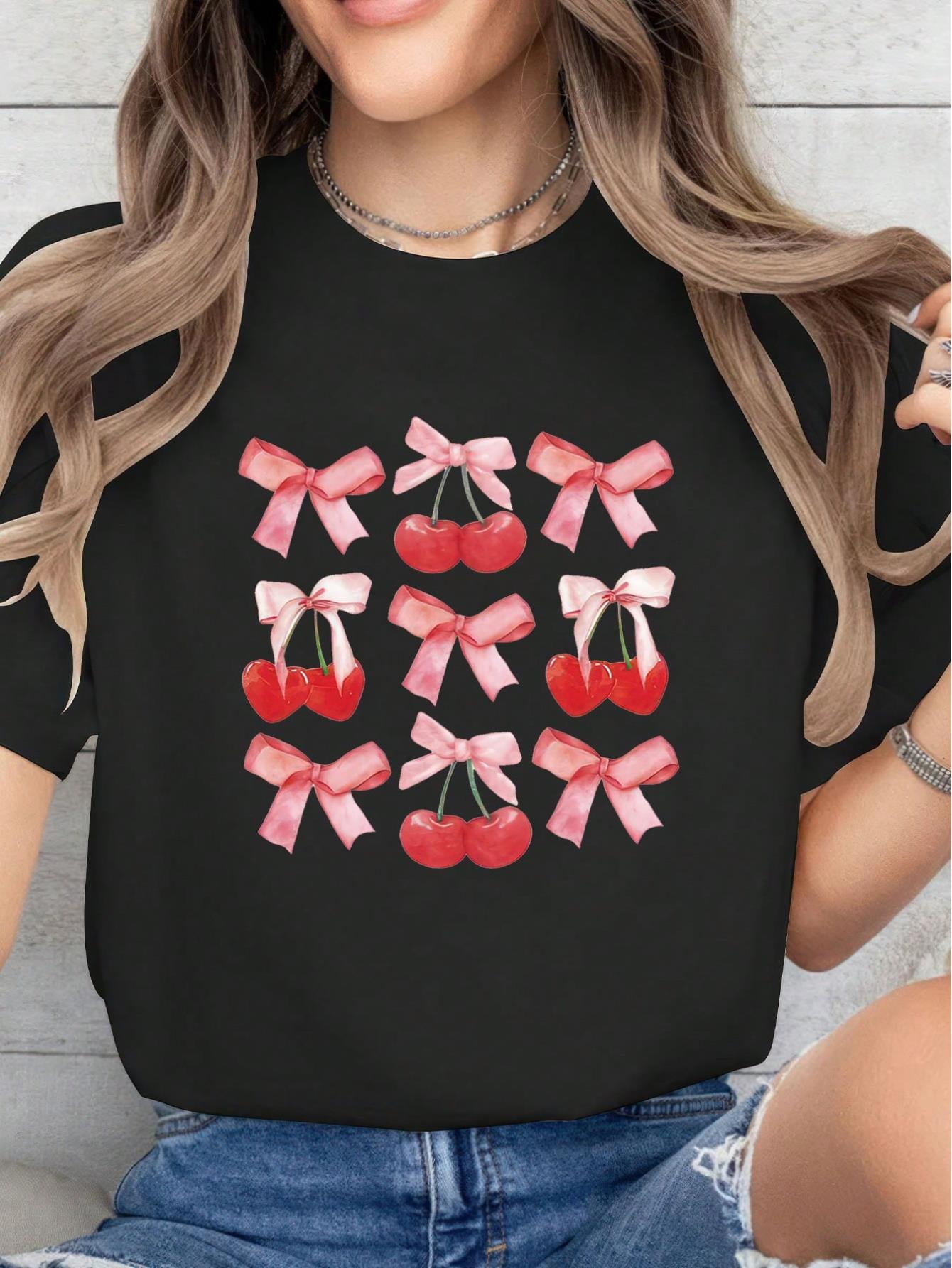 Everyday Cherry Print T-Shirt