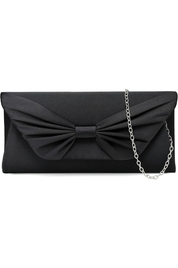 Bow Clutch Purse Elegant Bowknot Evening Bag Classy Wedding Party Shoulder Handbag