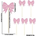 thumbnail image 1 of Bow Cupcake Toppers No DIY Required, Satin Ribbon Cake Picks for Birthday Wedding Engagement Party, Edible-Safe Dessert Decor for Muffins Cookies Ice Cream Display, 1 of 1