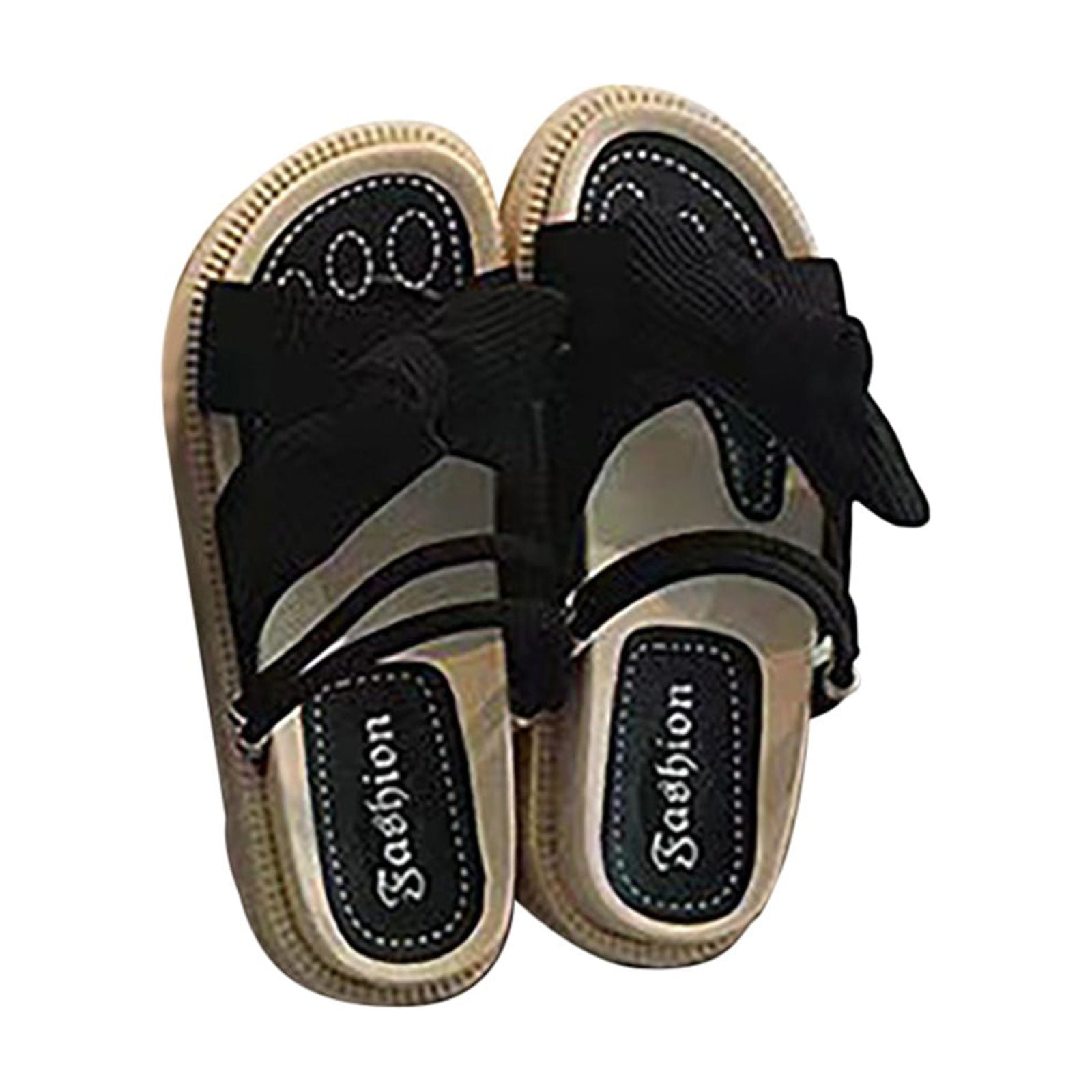 Bow Decor Flatform Slingback Sandals For Women Casual Open Toe Sandals