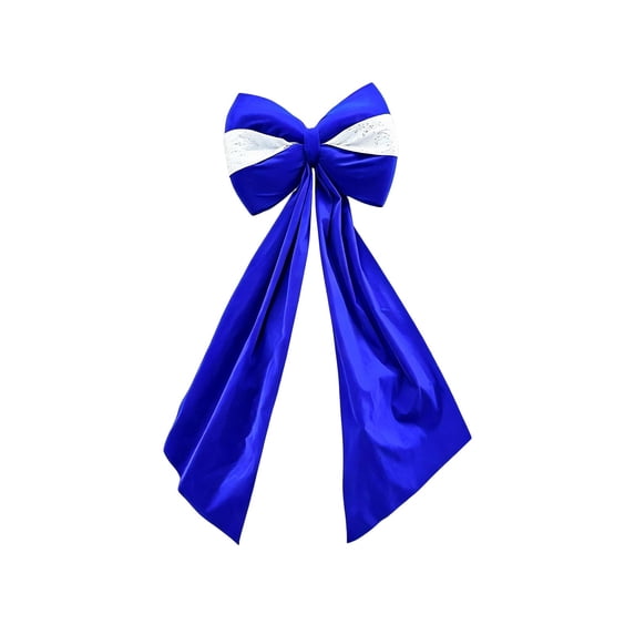Bow Decoration Royal Blue Extra Large Bow with Long Ribbon,Velvet Large Bows for Backdrop 3D Coquette Big Bows Decor for Birthday Party Wedding Bridal