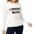 thumbnail image 1 of Bow & Drape Womens Current Mood Sweatshirt, White, Medium, 1 of 1
