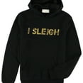 thumbnail image 1 of Bow & Drape Womens Sleugh Hoodie Sweatshirt, Black, Medium, 1 of 2