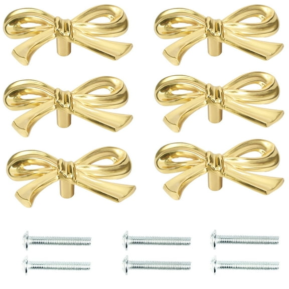 Bow Drawer Knobs Solid Brass Bow Cabinet Knob Compact Bow Drawer Pulls Bow Cabinet Pulls Bow Cabinet Handle Bow Furniture Knobs