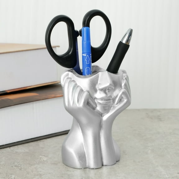 2Pcs Face Flower Vase Resin Head Plant Pot Compact Head Flower Vase Beautiful Face Vase Elegant Head Vase Delicate Head Flower Pot Decorative Face Flower Pot for Home Decor