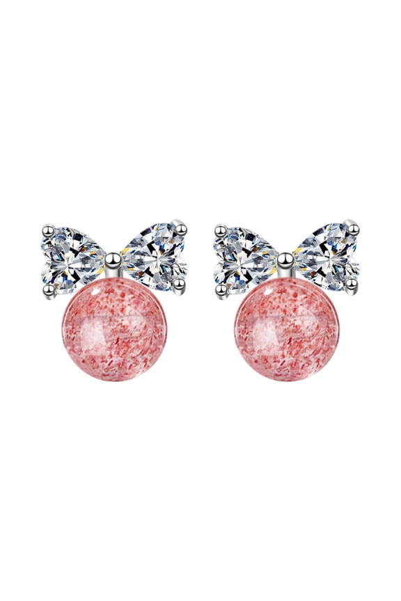 Bow Earrings for Women, Dangle Earrings, Elegant Fashion Jewelry Gift for Her, Wife, Girlfriend on Valentines or Mothers Day