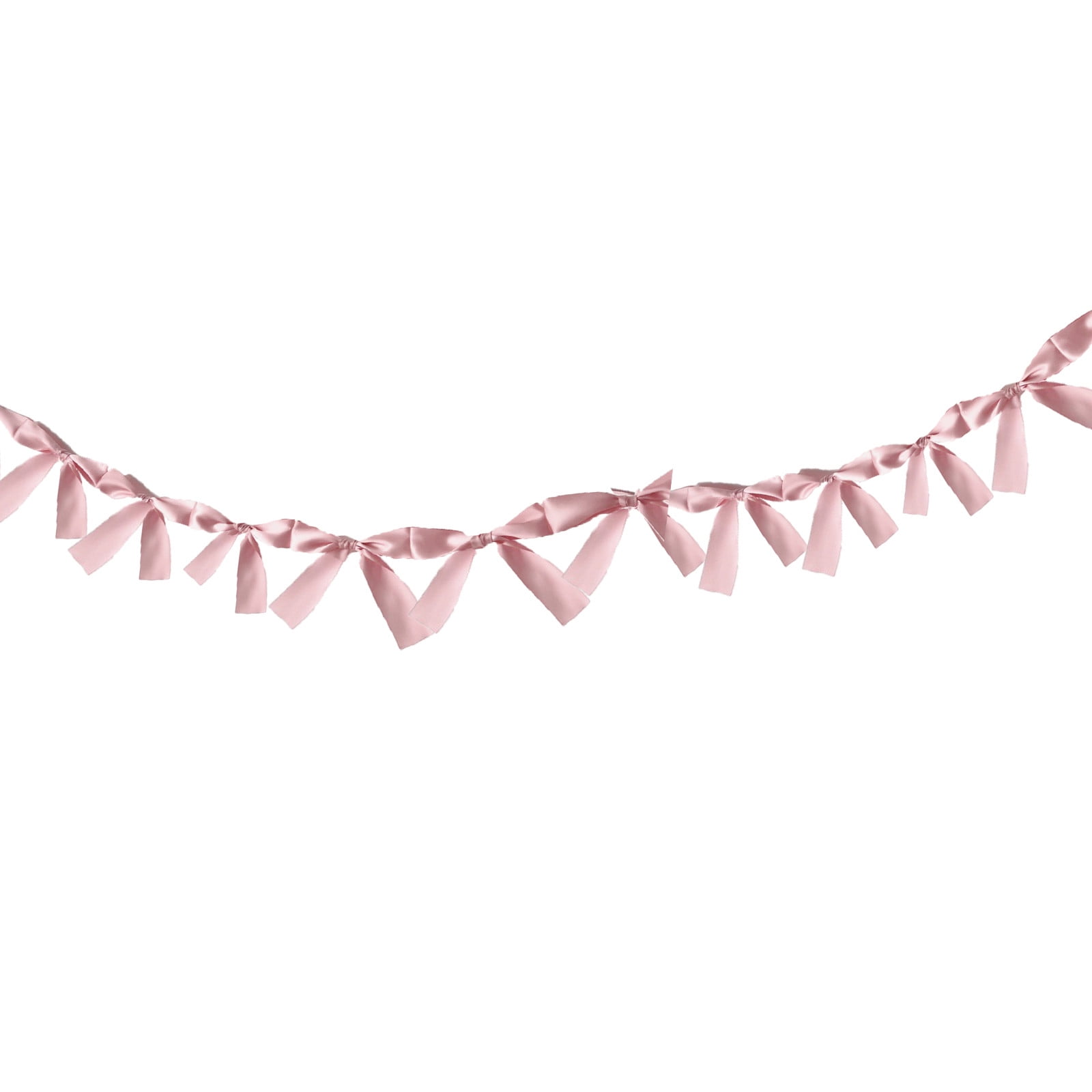 Bow Garland 70.87" Bow Garland Banner Pink Silk Bow Hanging Banner for ...