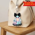 thumbnail image 1 of Bow Ghost Acrylic Hanging Charm 2D Flat Halloween Decor Pendant Multi Style For Backpack Christmas Tree Home Party Holiday Scene Ornament.A, 1 of 8