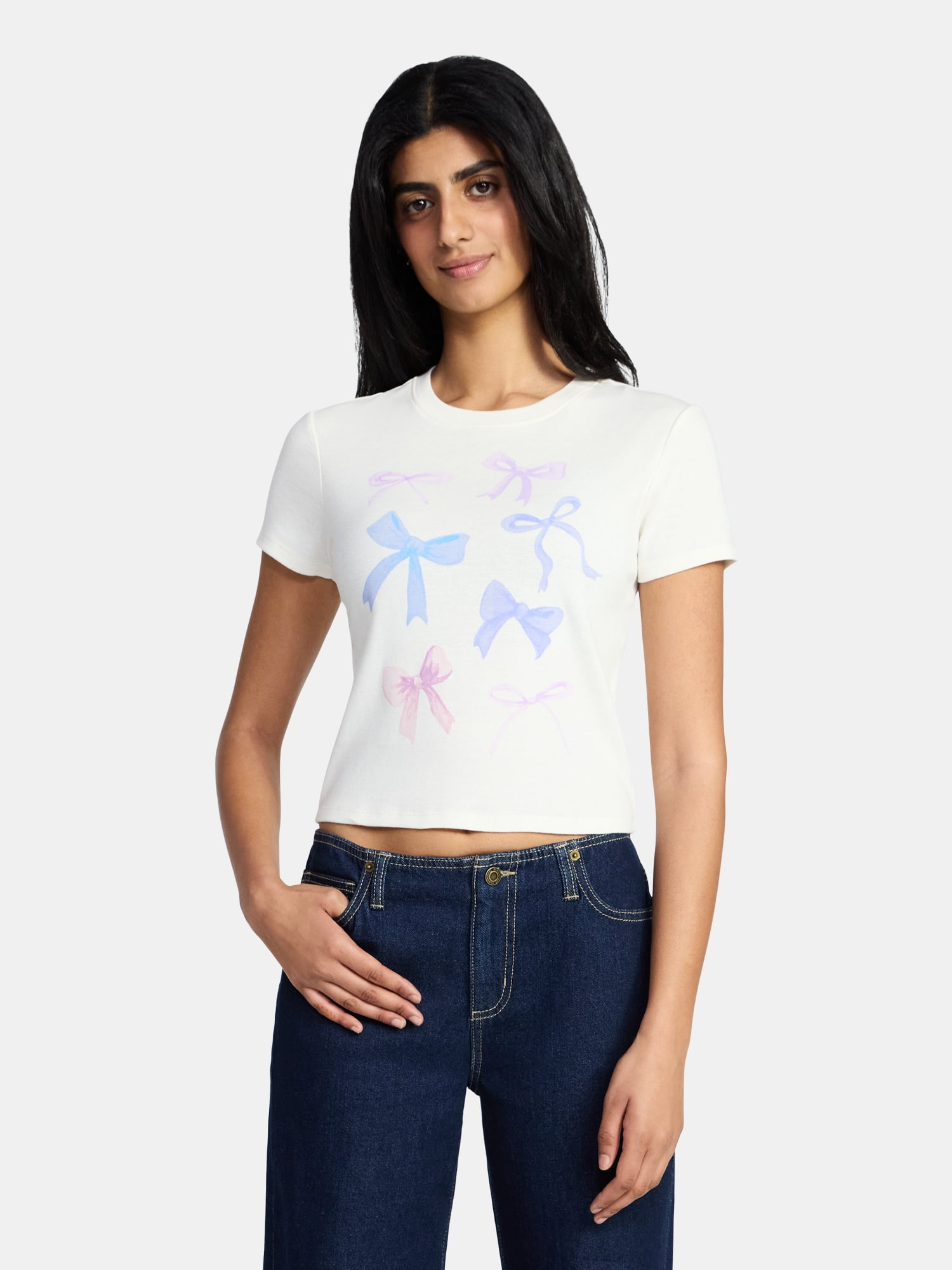 Feeling Spicy Women's Graphic Baby Tee with Short Sleeves, Sizes