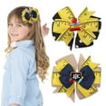 thumbnail image 1 of Bow Hair Clips Cute Hair Accessories for Girls Back to School Hair Bows Ruler Pencil Design Handmade Non-Slip Clips Yellow Bows Hair Decorations 2Pcs, 1 of 6