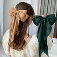 thumbnail image 1 of Bow Hair Clips for Girls Large Bowknot Hair Clip Silky Satin Long Ribbon Bows Hair Barrettes (BG2 One Size), 1 of 3