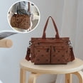 thumbnail image 1 of Bow Handheld Tote Bag Plaid Shoulder Bag Tote Shoulder Crossbody Large Capacity Handbag, Everyday Carrier, 1 of 5