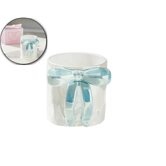 Bow Handle Ceramic Coffee Mug for Home, Office, Travel, High-Temperature Fired for Durability