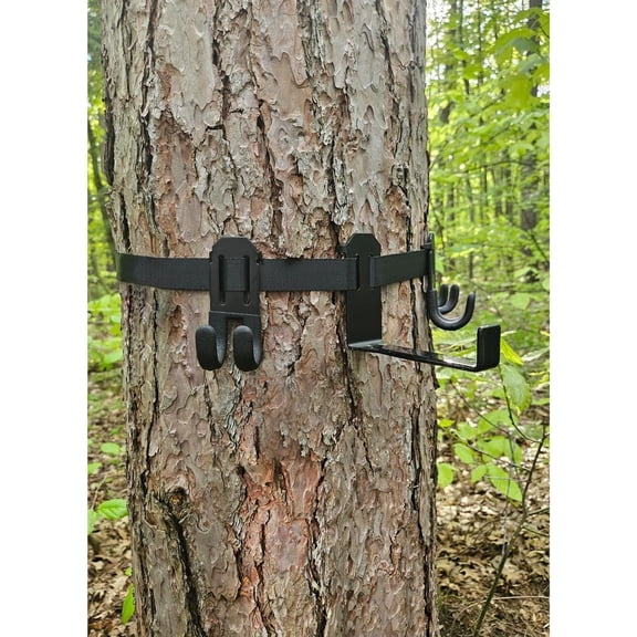 Bow Hanger Tree Strap -Treestand Gear Strap Hangers 3 Tree Gear Hanger + 1Bow Hangers for quivers and Tree Saddle Platform Accessories