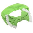 thumbnail image 1 of Bow Headband Fashion Cute Cotton Hair Band for Teenager Green 6.3Inch, 1 of 6