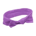 thumbnail image 1 of Bow Headband Fashion Cute Cotton Hair Band for Teenager Light Purple 7.3Inch, 1 of 5