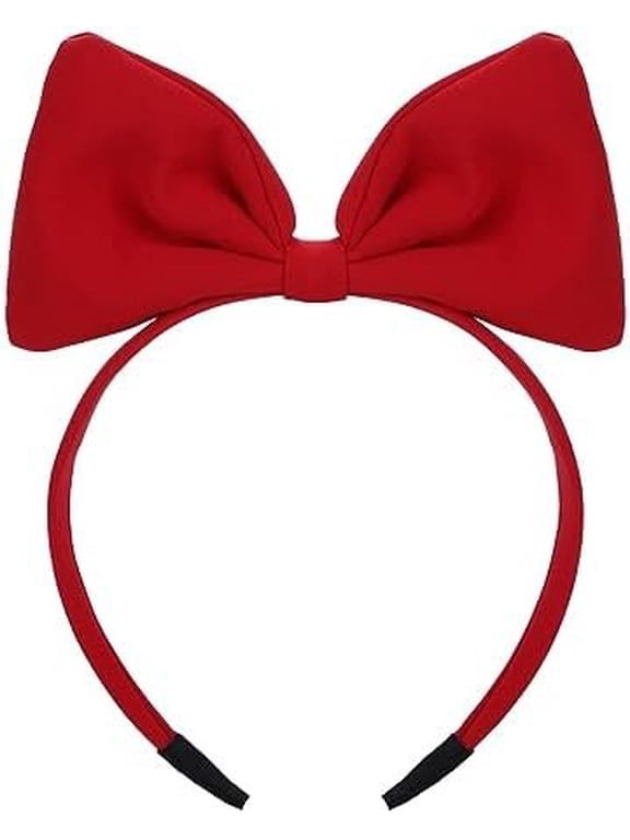 Bow Headbands Red Bowknot Hair Band Fashion Cute Hair Hoop Big Bowknot Headdress Hair Accessories for Women Girls Party Christmas Valentine's Day