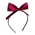 Bow Headbands Red Bowknot Headband For Women Girls Black Bows Hair Hoop
