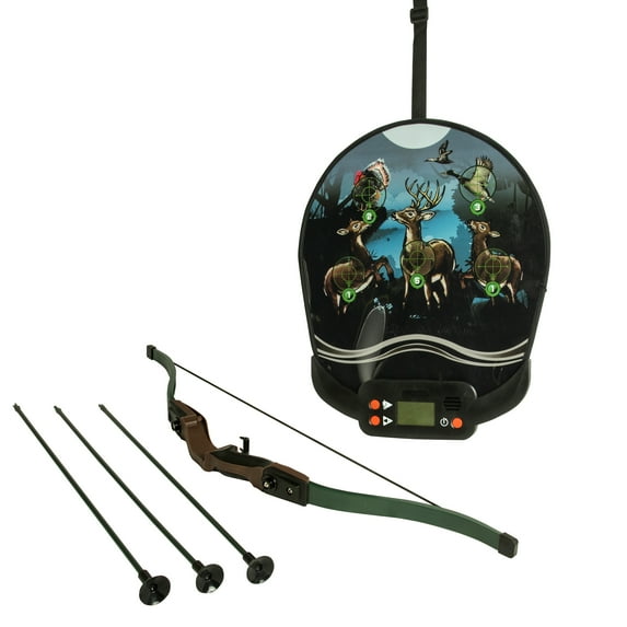 Kid's Electronic Bow Hunt Game Toy with Automatic Scoring and Sound Effects