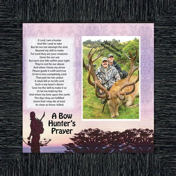 Bow Hunters Prayer, Hunting, Gaming with Crossbow Personalized Picture Frame, 10 X10 9704