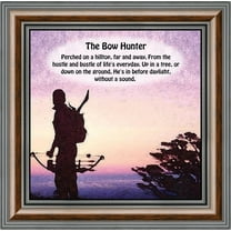 Bow Hunters Prayer, Hunting, Gaming with Crossbow Picture Frame, 10x10 8504